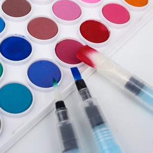 Ensemble professionnel <span class=keywords><strong>de</strong></span> 6 stylos pinceaux rechargeables pour aquarelle, <span class=keywords><strong>encre</strong></span>, dessin, peinture, calligraphie, fournitures artistiques - Product Image 6