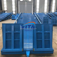 Plataforma Móvil de Carga VITA, Hidráulica, de Acero Inoxidable, 1 Tonelada, Elevador Telescópico Manual, Nivelador de Muelle de Carga para Montacargas, 1 Año de Garantía