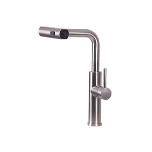 Nhà Máy Giá Chrome Thép Không Gỉ Lưu Vực Vòi Nước & Vòi Sàn Gắn Một Lỗ Hai Xử Lý Đòn Bẩy Duy Nhất Lưu Vực Tap Vòi Nước