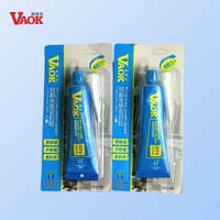 VAOK 55g 85g Perekat Silikon Tahan Suhu Tinggi untuk Pembuat Gasket Sealant Flens (Biru Hitam) untuk Penggunaan Transportasi Otomotif