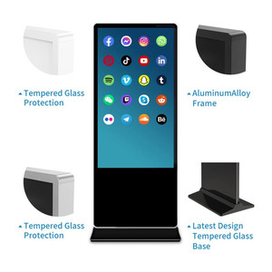 Floorstanding trong nhà <span class=keywords><strong>LCD</strong></span> kỹ thuật số biển Player kiosk cho Mall Chào mừng bạn hiển thị bằng CMS phần mềm dọc quảng cáo biển quảng cáo - Product Image 6