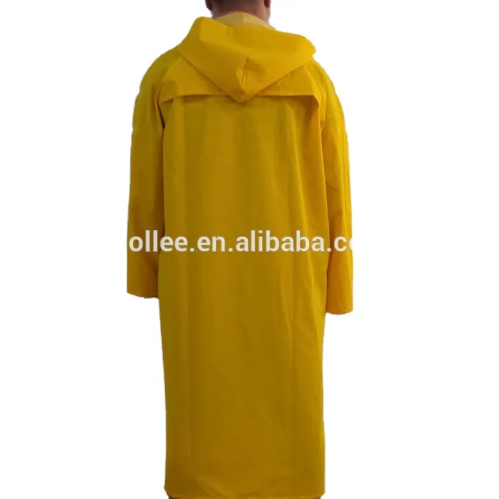 Giallo vestito da pioggia In Pvc impermeabile per gli uomini industriale cappotto di pioggia