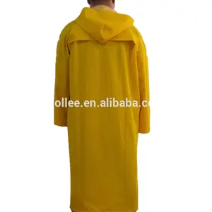 Chubasquero industrial para hombre, traje amarillo de Pvc para lluvia