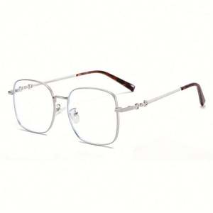 Gafas de Sol Cuadradas de Metal Retro de Moda 2021 al por Mayor, Gafas con Filtro de Luz Azul para Mujer - Product Image 5