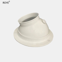 Système d'aération moderne en plastique ABS avec buse sphérique universelle réglable pour ventilation directe de cuisine