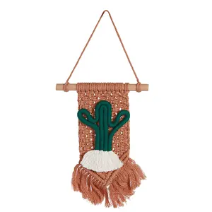 Nordic cactus pendant bohemian wall home decoration B&B wabi-sabi style dream catcher handmade decoration