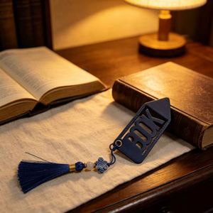PU Leather Chinese Style Embossed <b>Bookmark</b> with Tassels-Portable Promotional <b>Gift</b> for Book Lovers - Product Image 6