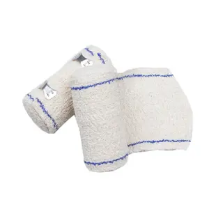 Bandage en crêpe de coton Bandage en crêpe 100% coton médical de haute qualité pour pied bandage en crêpe élastique en coton