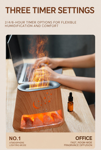 Humidificateur ultrasonique au sel de l'Himalaya, diffuseur d'arômes silencieux pour bureau, diffuseur d'huiles essentielles avec lumière LED pour la maison et le bureau - Product Image 6
