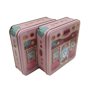 Popular Food Grade Christmas Cookie Biscuit Candy Tin Box Packaging