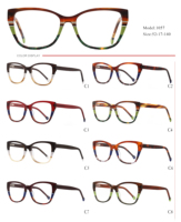 Monturas de Gafas Coloridas de Última Moda, Diseño de Gafas Ópticas, Monturas de Acetato para Hombre y Mujer