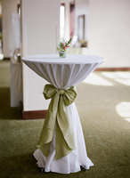 Nappe haute personnalisée de qualité supérieure, nappe de cocktail à nouer, nappe de cocktail longue jusqu'au sol pour la décoration de fêtes et de mariages