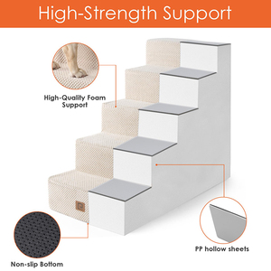 Rampa Plegable Portátil de Espuma para Mascotas, Escalera de Tijera para Perros Pequeños - Product Image 2