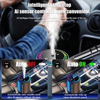 Diffuseur d'aromathérapie intelligent professionnel pour voiture, marche/arrêt automatique, ultrasonique, charge USB, faible MOQ, CE RoHS