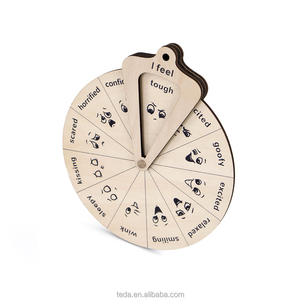 Gỗ Cảm Xúc Cảm Xúc Bánh Xe Trẻ Em Tìm Hiểu 10 Cảm Xúc Khác Nhau Cảm Xúc Montessori Giáo Dục Trẻ Em Đồ Chơi - Product Image 2