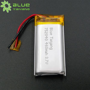 사용자 정의 752040 긴 사이클 배터리 <span class=keywords><strong>3.7v</strong></span> 450mah <span class=keywords><strong>460mah</strong></span> <span class=keywords><strong>Lipo</strong></span> 배터리 - Product Image 2