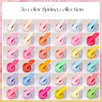 Miss Gooey Nouvelle Collection 36 Couleurs Gel Vernis à Ongles Printemps Précoce Hautement Pigmenté Sans TPO & HEMA Personnalisation OEM/ODM Logo de Marque Usine