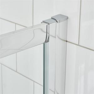 Bandeja rectangular impermeable Puerta corredera Cabina <span class=keywords><strong>de</strong></span> <span class=keywords><strong>ducha</strong></span> Vidrio templado <span class=keywords><strong>de</strong></span> 8mm <span class=keywords><strong>de</strong></span> espesor con aluminio transparente ABS para uso doméstico - Product Image 5