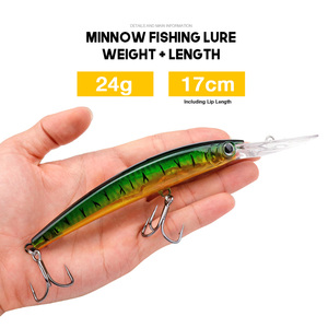 Wholesale <strong>Black</strong> Bass Rocking Hard Bait Minnow <strong>Trolling</strong> Lures Big Game Fishing Lures - Product Image 2