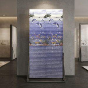 Prix de gros pour les entreprises, exportation, carreaux de mur en céramique 300x600mm, Pologne, marron, 12x24, carreaux de mur de salle de bain, 30x60cm, prix bas - Product Image 5