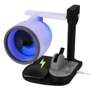 Nuevo Ventilador de Escritorio Creativo USB con Diseño de Turbina de Avión, Mini Ventilador JetFan con Carga Inalámbrica - Product Image 1