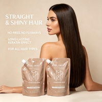 Crème Lissante et Défrisante pour Cheveux Crépus Afro, Cosmétiques Capillaires, Soin Redresseur de Cheveux, 1000ml*2/set pour Usage Professionnel en Salon