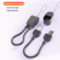 60W PD Schnellladungs-Powerbank 2-in-1 Schlüsselband Anti-Verlust Tragbares Ladegerät Typ-C Lade- und Datenkabel für Mobiltelefone