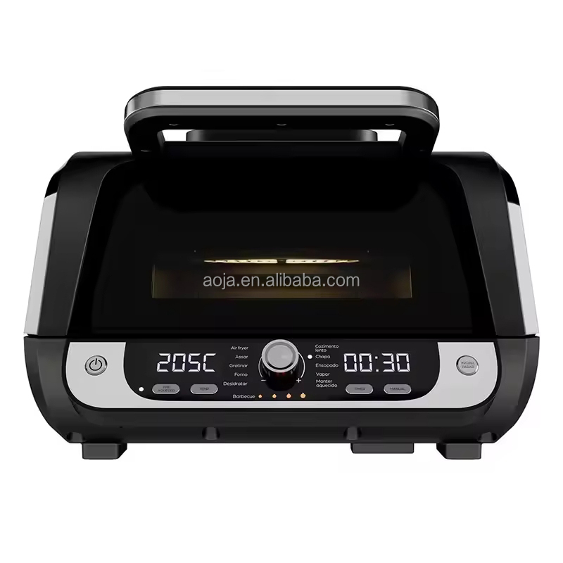Kitchen Appliances Home Smart 6 Pcs Beef 12 in 1 Oil Free Fryer Observation Window Air Flyer Fryer Grill Electric Digital