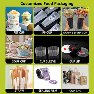Custom Logo Disposable Frosted <b>Plastic</b> <b>Cups</b> for Bubble Tea Coffee 500ml 700ml 16oz 22oz 24oz Cold <b>Drink</b> Packaging with Lids - Product Image 6