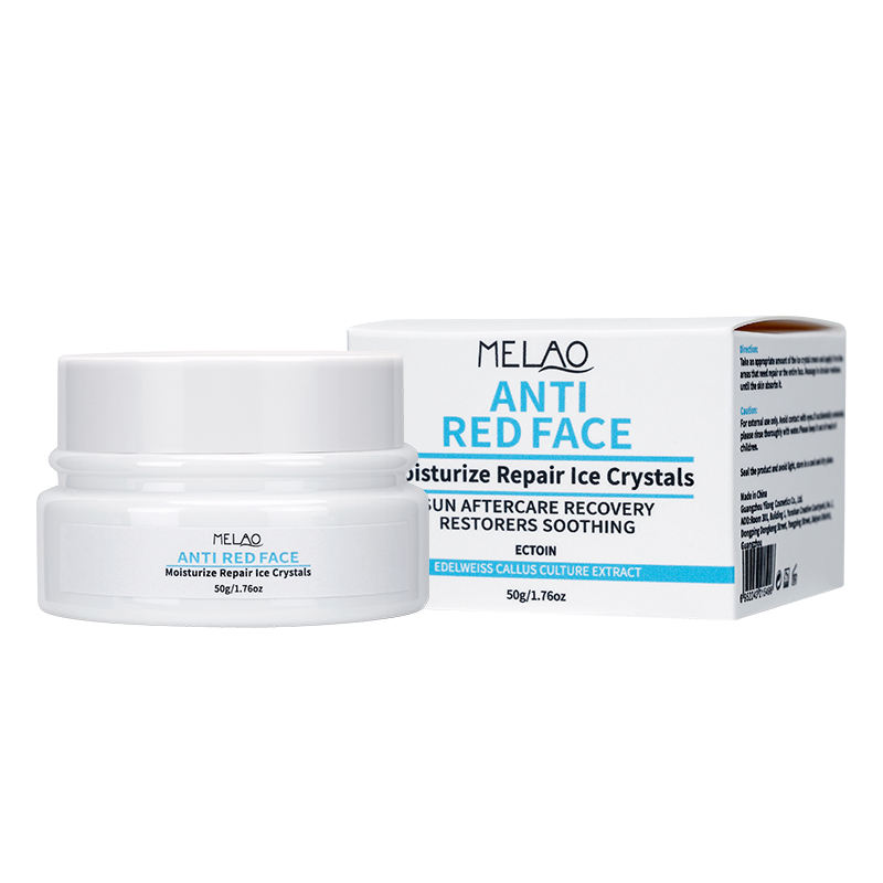 Después del gel de la cara de la reparación del sol