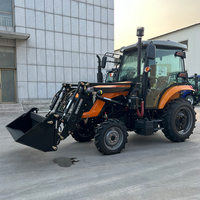 Tracteur agricole professionnel à roues de 80 à 100 CV avec unité de puissance optionnelle, adapté aux cultures mixtes et à la préparation des terres