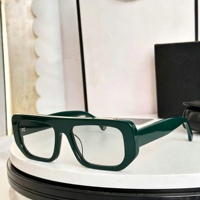 Nouvelles lunettes de soleil carrées à monture épaisse et légère, style rétro, protection UV400, tendance streetwear, or PC