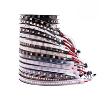 Bandes LED programmables à pleine couleur 5V WS2812b SMD5050 avec circuit intégré externe pour bars et KTV