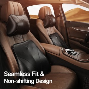 <span class=keywords><strong>Coussin</strong></span> de soutien lombaire et cervical universel de luxe pour siège de voiture, bureau et maison, certifié OEKO-TEX, sans odeur - Product Image 4