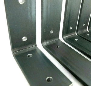 Staffa Metallica Resistente 90 °   Staffe <span class=keywords><strong>Angolari</strong></span> <span class=keywords><strong>per</strong></span> Riparazione <span class=keywords><strong>Scaffali</strong></span>, in Acciaio Grezzo, Adatte <span class=keywords><strong>per</strong></span> Ripiani da 4-11 Pollici - Product Image 2