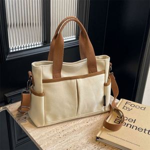 Bolsa de Lona con Cremallera, Personalizable con Logotipo, para Estudiantes, Portátil, de Mano y Bandolera, para Viajes Diarios y Uso Casual, Ideal para el Supermercado - Product Image 3