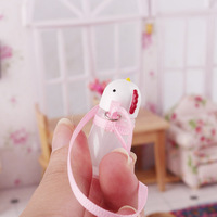 Jouet miniature alimentaire 1:12 avec bouteille d'eau à bandoulière réglable, modèle miniature pour jouer à la maison, scène de bricolage, maison de poupée