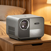 Proyector de Video M1 4K con Lámpara de Techo Integrada, Proyector 4K para Cine en Casa, Proyector de Cuentos para Niños para Teléfono