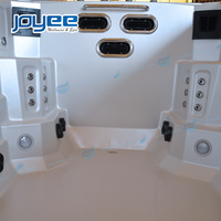 JOYEE-Spa de natation extérieur autoportant, piscine hors sol en acrylique, double zone, sans fin, avec jacuzzi, bain à remous