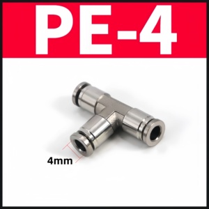 Conector Neumático Universal para Camiones de Alta Calidad, Conector en T de Acero Inoxidable 304 de Diámetro Igual de 3 Vías - Product Image 3