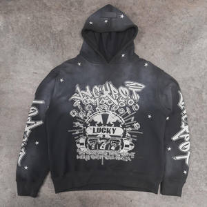 Pull à capuche pour hommes avec impression DTF personnalisée de marque privée pour hommes OEM service hoodies hommes meilleur fabricant - Product Image 1