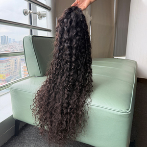 Wholesale Vietnamese Virgin Human Hair <b>Wig</b> Small Curly Natural Wave 9x6 HD <b>Lace</b> Closure Human Hair <b>Wig</b> Glueless Cap Design - Product Image 1