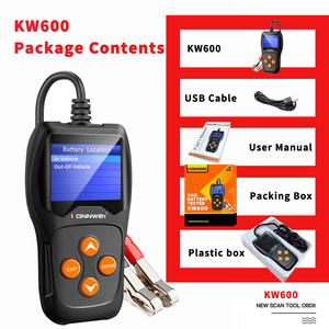 KONNWEI KW600 12V <span class=keywords><strong>Testeur</strong></span> de batterie de voiture Résistance interne Démarrage Charge SOH SOC Analyse <span class=keywords><strong>Testeur</strong></span> complet pour batteries - Product Image 2