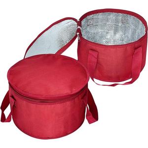 Sac isotherme imperméable en polyester 600D personnalisé réutilisable isolé transporter déjeuner fourre-tout conteneur alimentaire forme cylindrique motif lettre - Product Image 1