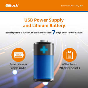 Elitech RCW-800産業用ワイヤレスデジタルデータロガーリモートリアルタイム温度モニタークラウドストレージ外部温度 + フミ