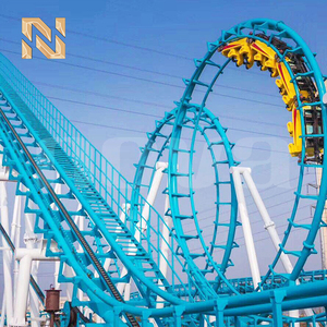 Montañ<span class=keywords><strong>a</strong></span> Rusa Gigante de 16 Asientos, 90kw, Pista de 500m, Velocidad Máxima de 70km/h, Acero FRP, Color Personalizado, Atracción de Parque de Diversiones, 120s de Funcionamiento Continuo - Product Image 6