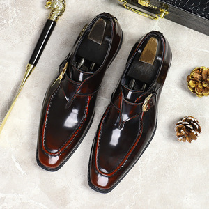 Zapatos Casuales de Negocios para Hombre, de Cuero Genuino, Charol Brillante, Mocasines Formales, Calzado Elegante para Oficina - Product Image 6