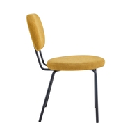Chaise en Tissu et Velours Rembourrée de Style Nordique, Design Moderne, Sur Mesure, pour la Maison, les Restaurants, les Salles à Manger et les Hôtels