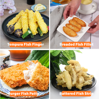 Croquetas de Pescado Japonesas Congeladas, Empanizadas, Crujientes, Semielaboradas, Fritas, Saladas, Comida Callejera, Snacks a Granel, Suministro al por Mayor