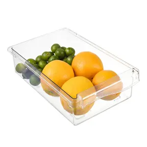 Hoge Kwaliteit Koelkast Organisator Bakken Plastic Koelkast Opbergdoos Voor Fruit Ei Voedsel